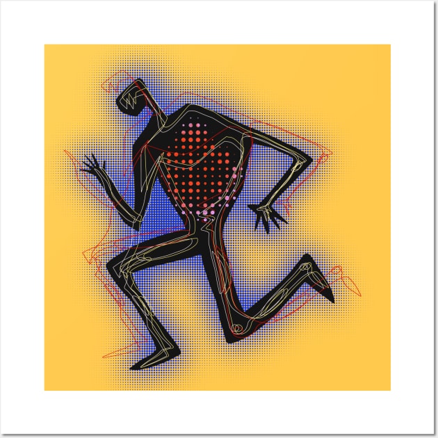 Sprinting Man Wall Art by AndyKalns Shop 